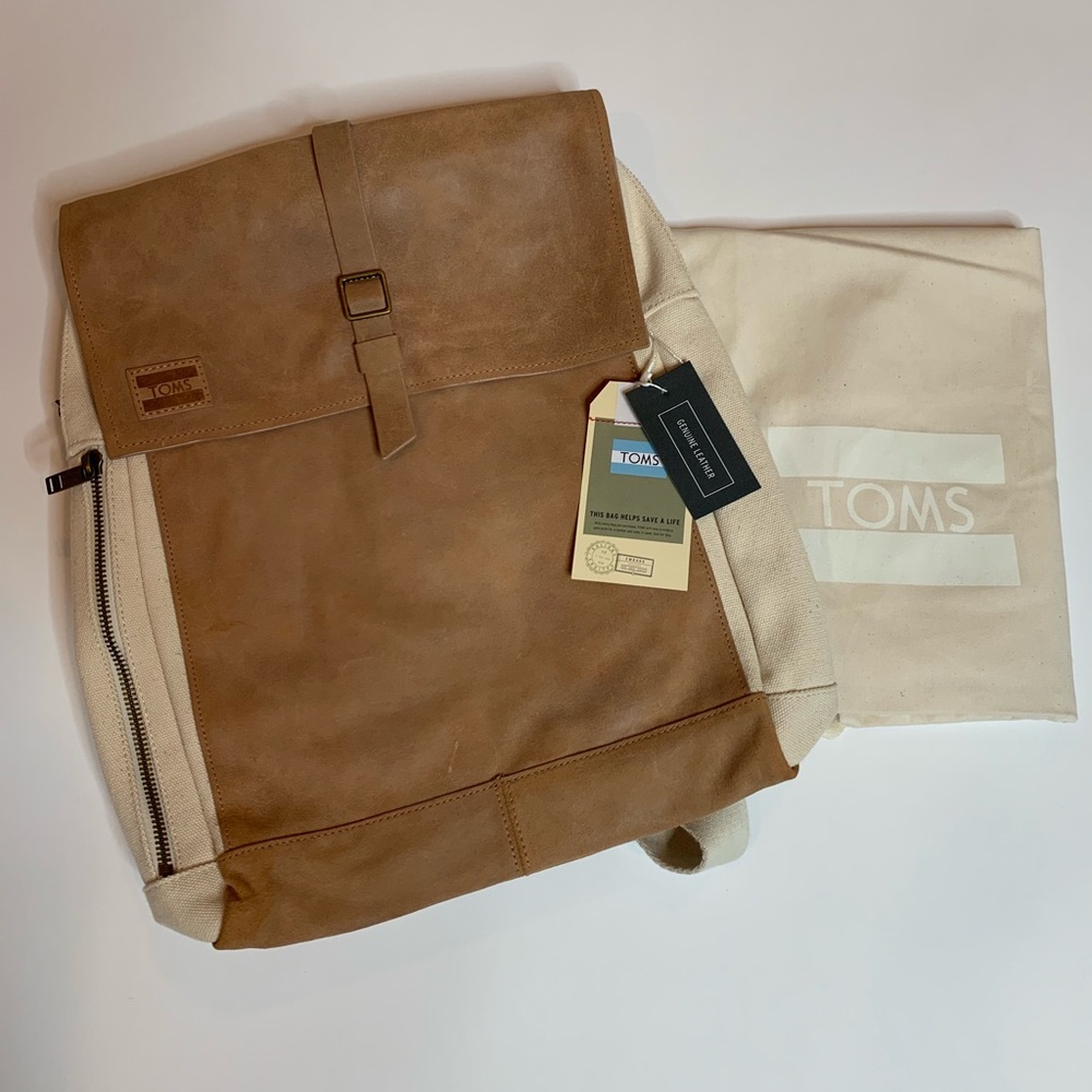 Toms Trekker Canvas Leather Backpack